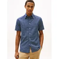 Tommy Hilfiger Kurzarmhemd "LINEN BLEND PRINT" regular fit