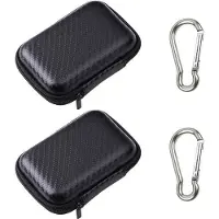 Markenlos Kabelbox tragbar - Aufbewahrungsbox für Kabel - schwarz - Set von 2