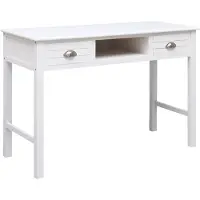 Syfax Schreibtisch Weiß 110×45×76 cm Holz