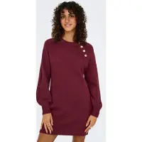 ONLY "ONLEMMA LIFE LS BUTTON ONEC DRESS CC KNT" mit Zierknöpfen