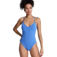 Roxy Badeanzug "Solid Essentials One-Piece", Damen, Gr. S, blau (dutch blau), Recycling-Polyester, Badeanzüge Badeanzug