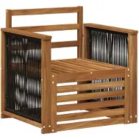 vidaXL Outdoor Mittelsofa Natur