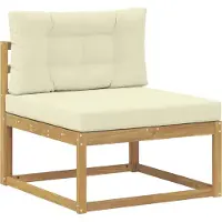 vidaXL Outdoor-Sofagarnitur 7 stk. Weiß und Creme