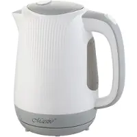 Maestro Feel MR042 white, 1,7 l, 2200 W, Grau, Weiß, Kunststoff, Wasserstandsanzeige, Überhitzungsschutz