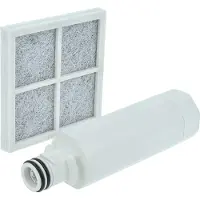 VHBW 1x Luftfilter, 1x Wasserfilter kompatibel mit LG GM-F223DLXQ.APZCCL1, GM-F223DLXQ.APZCCLM, GM-F223DLXQ.APZCCST, GM-F223DLXQ.APZCPNM Kühlschrank