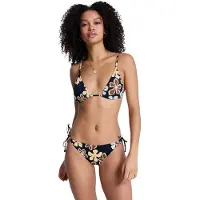 Roxy Triangel-Bikini "Nostalgic Feel Set", Damen, Gr. S, bunt (anthrazit nostalgic feels ful), Obermaterial: 85% Polyester, 15% Elasthan., Bikini-Sets Triangel-Bikini