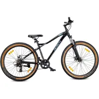 Sun baby Mountainbike 27.5 Zoll MTB Shimano 7 Gänge Federung Scheibenbremsen Ständer Rahmen M 17 Zoll Verdant Shred schwarz
