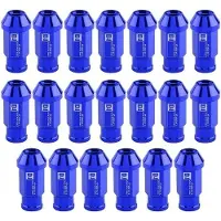 OEM Aluminium-Wiel-Moer-Set M12X1.5 Paars Blauw Rood Zwart Zilver