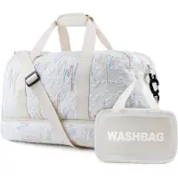 Unyqoos Damen Reisetasche 50 x 24 x 31 cm – Weekender & Handgepäck mit Schuhfach, Nass-/Trockenfach, diebstahlsicherem Rückfach und wasserdichter Kulturtasche