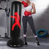 Unyqoos freistehender aufblasbarer Boxsack 160 cm, PVC – Fitness & Stressabbau für Zuhause, ohne Partner nutzbar, für Erwachsene & Kinder
