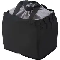 Unyqoos Faltbare, wasserdichte Nylon-Einkaufstasche – 43 L Gesamtvolumen (25 L Basis + 18 L Extra), Innenfach 37 x 26 x 20 cm, kompakt 23 x 16 x 2,2 cm, Zugkordel 76 cm
