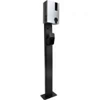 LDY Wallbox Doppel-Standfuß für Raedian Wallbox – Metall Montagepfosten, wetterfest und pulverbeschichtet, 149 cm Höhe, schwarz