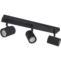 LINDBY Deckenstrahler Kardis, dunkelgrau, 3-fl, Metall, GU10