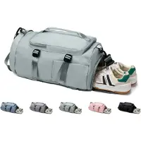 Unyqoos Wasserdichte Sport- & Reisetasche aus Canvas, 30 L mit Schuh- und Nassfach, 26 x 22 x 48 cm, 0,59 kg – Unisex Gym- & Outdoor-Tasche