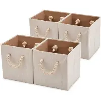 OEM Stoffen Opbergbox 4-teilig Beige 267x267x28cm