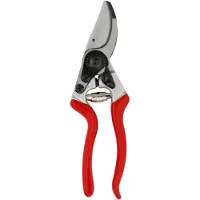Unyqoos Ergonomische linkshändige Gartenschere 210 mm – für große Hände, 52 mm gehärtetes Stahlmesser, bis Ø 25 mm, mikrometrisch einstellbar