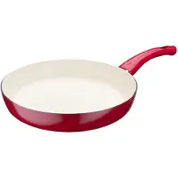 Unyqoos Beige keramische Bratpfanne 24 cm – kratzfeste Vitaflon-Beschichtung, Aluminiumlegierung, PTFE/-frei, induktionsgeeignet, ofenfest bis 180°C