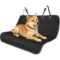Unyqoos Wasserdichte, kratzfeste Hunde-Schutzmatte 140 x 110 cm – 600D Oxford & PVC, rutschfest für Rückbank & Kofferraum (Limousine, Kombi, SUV)