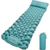 OEM Selbstaufblasbares Campingluftbett, ultraleicht, wasserdicht, blau