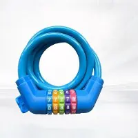 OEM Kinderfahrradschloss 10mm blau mit Zahlenkombination