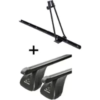 VDP Fahrradträger ORION + Dachträger Stahl kompatibel mit für Peugeot 407 3-4 Türer 2004-2012