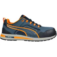 Puma Crosstwist Low S3 HRO SRC blau/orange, Größe:46 EU