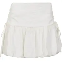 Apricot Minirock "Minirock", Damen, Gr. M (38), weiß, gewebt, Obermaterial: 73% Viskose CV. 27% Polyamid PA., uni, normal, Röcke Minirock, mit gerafftem Bubble-Saum
