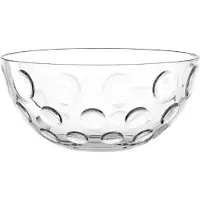 Leonardo Schale "CUCINA OPTIC", transparent, H:10cm Ø:21,5cm, Glas, Schüsseln, Schale, Spülmaschinengeeignet