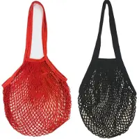 Unyqoos Wiederverwendbare Einkaufstaschen 2er-Set – Baumwolle & Leinen, 35 x 40 x 55 cm, bis 10 kg, waschbare Tragetaschen für Alltag und Markt