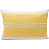 Gozze Dekokissen GÖZZE "Java" Gr. 3, gelb (gelb, weiß, gestreift), B:40cm L:60cm, Obermaterial: 65% Polyacryl, 35% Polypropylen, Dekokissen_Sitzkissen_Kissenhüllen, Dekokissen