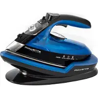Rowenta DE5010, Dampfbügeleisen, Microsteam 400 Laser-Grundplatte, 115 g/min, Blau, Schwarz, 27 g/min, 0,25 l
