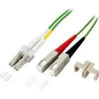 EFB Elektronik Duplex Jumper LC-SC 50/125µ, OM5, LSZH, limettengrün, 2.0mm, 15m Hersteller: (O0323.15OM5)