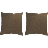 Home wohnideen Dekokissen "LUCIO" Gr. 2, braun (braun, unifarben), B:50cm L:50cm, Polyester, Dekokissen_Sitzkissen_Kissenhüllen, Dekokissen