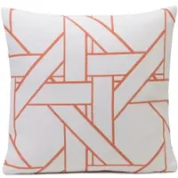 Gozze Dekokissen GÖZZE "Lombok" Gr. 2, orange (apricot, weiß, gemustert), B:50cm L:50cm, Obermaterial: 60% Polypropylen, 40% Polyacryl, Dekokissen_Sitzkissen_Kissenhüllen, Dekokissen