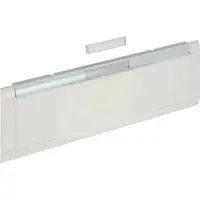 Hager GBKEV080019016 Modularblende GKEV03, OT80, Blind und Beschriftungsfeld, vweiß