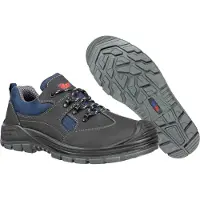 Footguard Sicherheitsschuhe Safe Low S3 SRC Schwarz-Blau-44