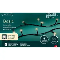 Kaemingk LED Lichterkette Warmweiß, Kabelfarbe:schwarz, LEDs:180 LEDs 13.5m, Lichteffekt:Dauerlicht