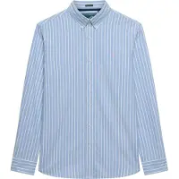 Superdry für Herren. M4011037A Klassisches Oxford-Hemd hellblau (XXL), Lässig, Baumwolle, Langarm
