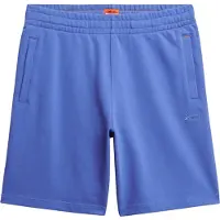 Superdry für Herren. M7110427A Logo-Strickshorts Essential blau (S), Lässig, Baumwolle