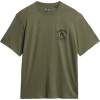 Superdry für Herren. M1012210A Merchant Store Grafik-T-Shirt grün (L), Lässig, Baumwolle, Kurzarm