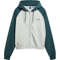 Superdry für Damen. W2012287A Sweatshirt Essential Logo grün (S), Lässig, Baumwolle