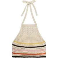 Superdry Crop Halter Crochet Ärmelloses Oberteil