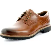 Clarks Shoes Batcombe Hall Mens Dark Tan Lea, 8