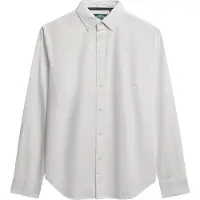 Superdry für Damen. W4010565A Schmal geschnittenes Oxford-Hemd weiß (XS), Lässig, Baumwolle, Langarm