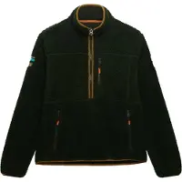 Superdry für Herren. M2014149A Half Zip Fleece Outdoor grün (L), Lässig, Polyester