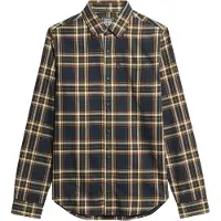 Superdry für Herren. M4010737A Hemd aus Bio-Baumwolle mit Vintage-Karo in navy (XL), Lässig, Langarm, Nachhaltig, Marine