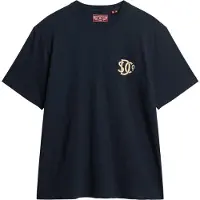 Superdry für Herren. M1012210A Merchant Store Grafik-T-Shirt navy (L), Lässig, Baumwolle, Kurzarm, Marine