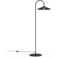 Lumicom Klassische Stehlampe mit kegelförmigem Diffusor, 40 cm Breite, 170 cm Höhe