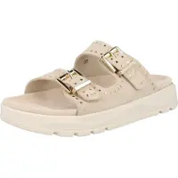 Caprice Damenschuhe Sandalen Bequem Pantolette Beige Freizeit, Schuhgröße:37 EU