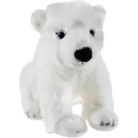 Heunec Kuscheltier "Bedrohte Tiere, Eisbär 25 cm", weiß, Plüschfiguren, KinderH:25cm, Polyester, Kuscheltier, H:25cm